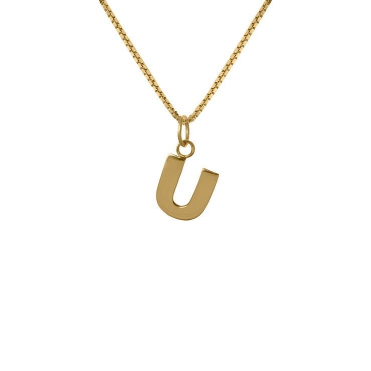 Initials 18ct Yellow Gold Diamond N Necklace